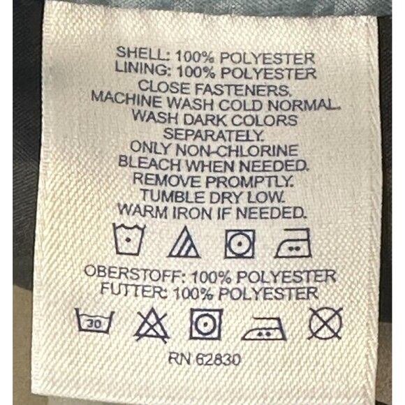 Lands End Womens Trench Coat Mid Length Plaid Lining Navy Blue Size XS 2-4 - Picture 11 of 14